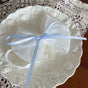 White-blue ankle ring, one piece / One Size