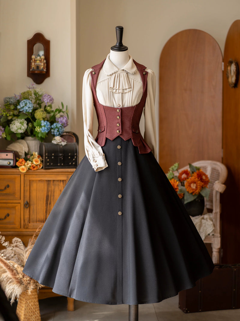 Forest Wardrobe - Forest Contract - Striped Underbust Waistcoat - 5
