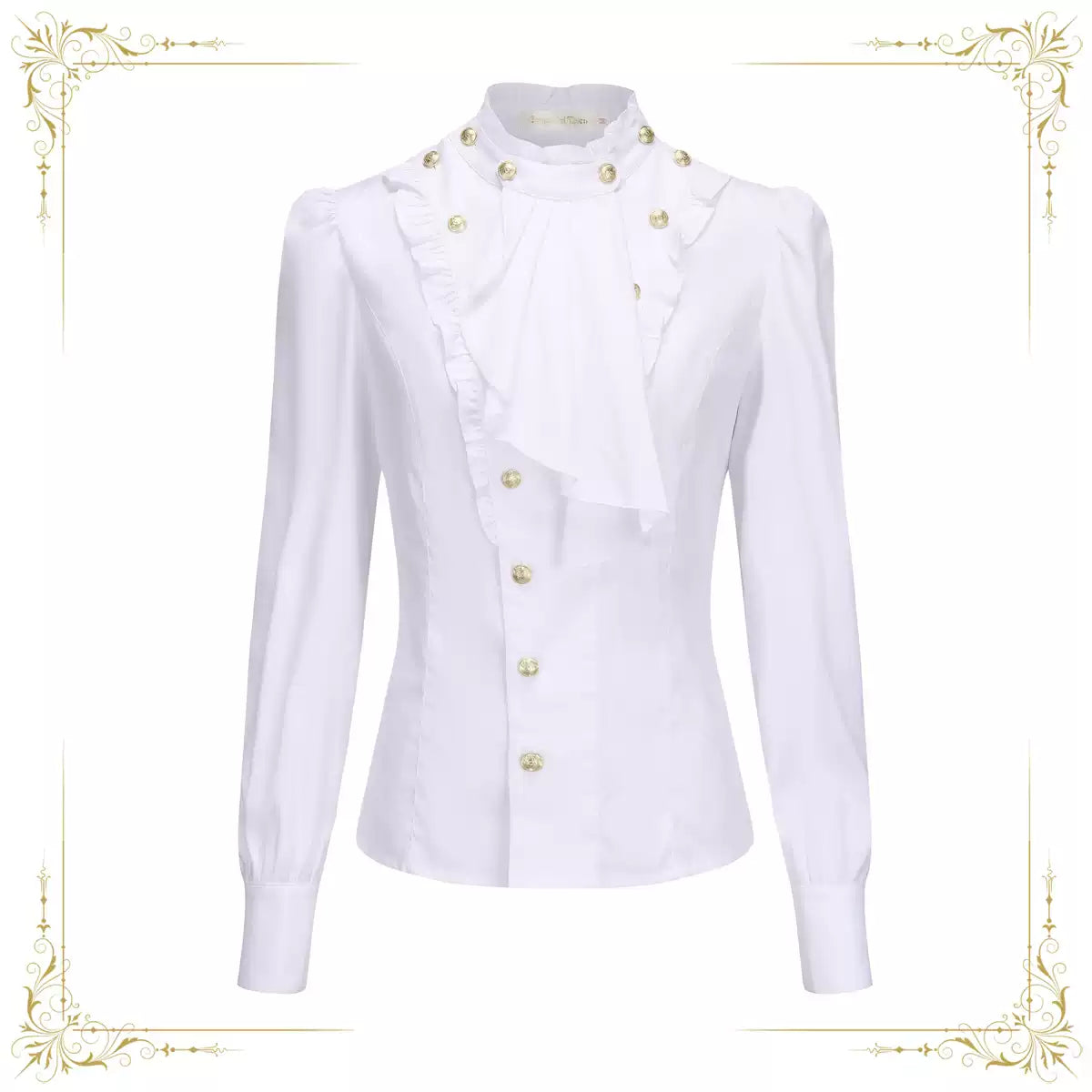 Immortal Thorn - Retro Ouji Lolita Blouse - Detachable Jabot Innerwear