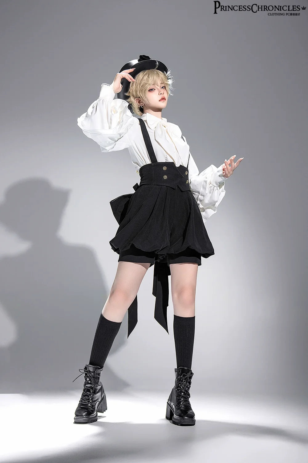 Princess Chronicles - Doll - Black Ouji Lolita Hat Retro Prince Bowler Hat