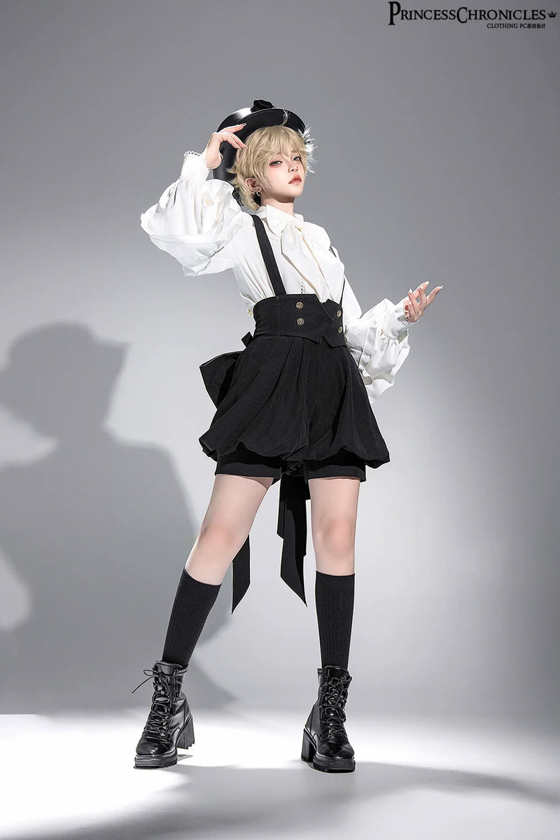 Princess Chronicles - Doll - Black Ouji Lolita Hat Retro Prince Bowler Hat