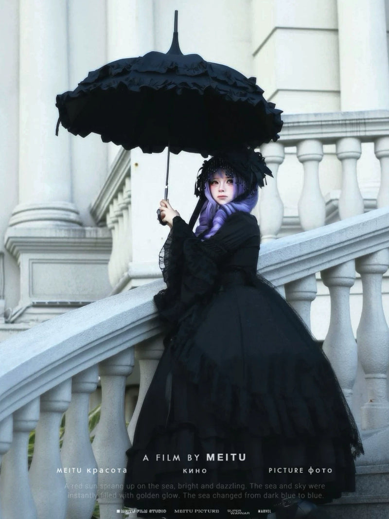Independent Brand - Gothic Tiered Pagoda Lolita Parasol - product image 4