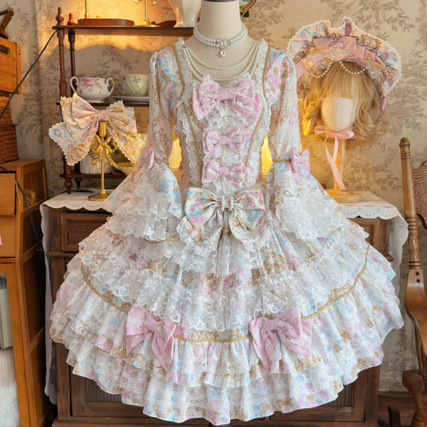 Hanguliang - Candelabra Overture - Sweet Lolita long-sleeve one-piece