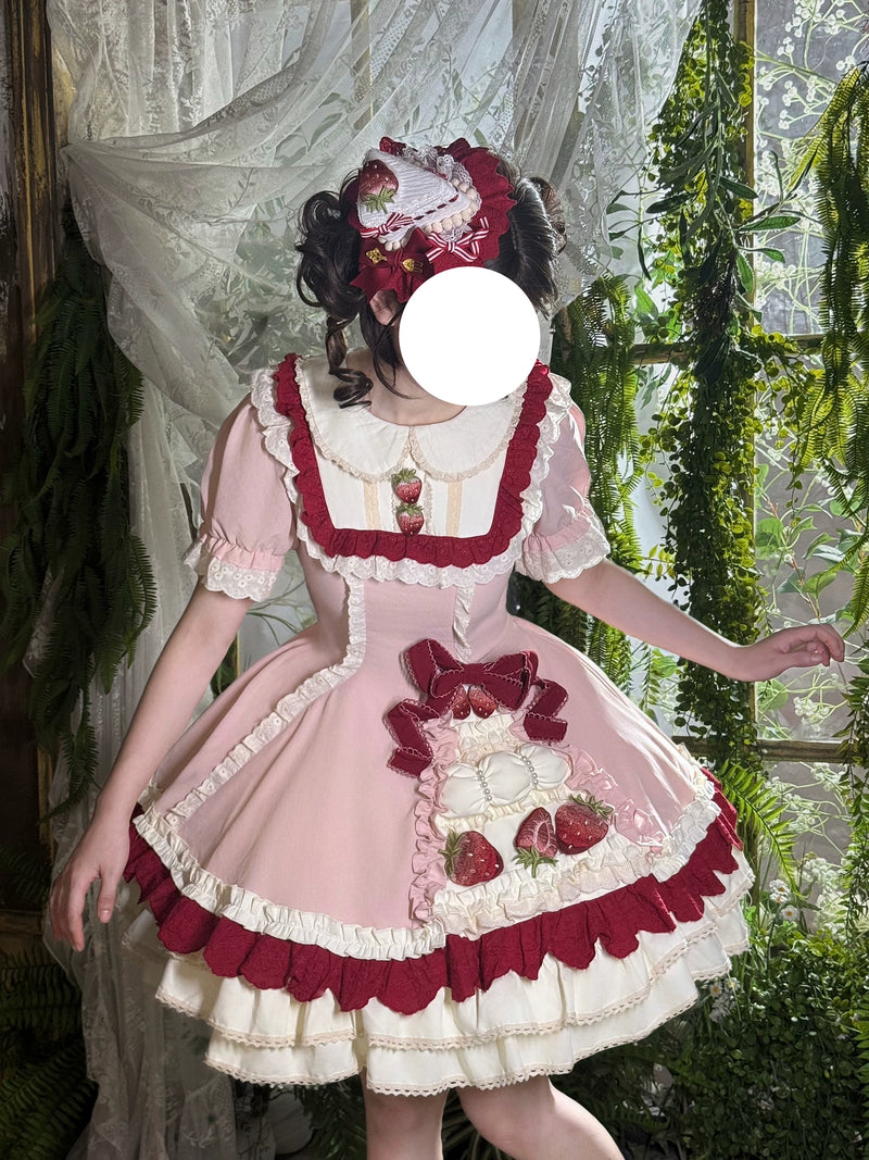 Strawberry Chantilly Lolita OP Dress - view 5