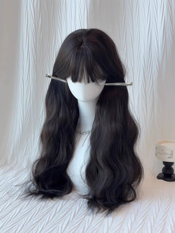 Water-wave long curly top hairpiece - view 1