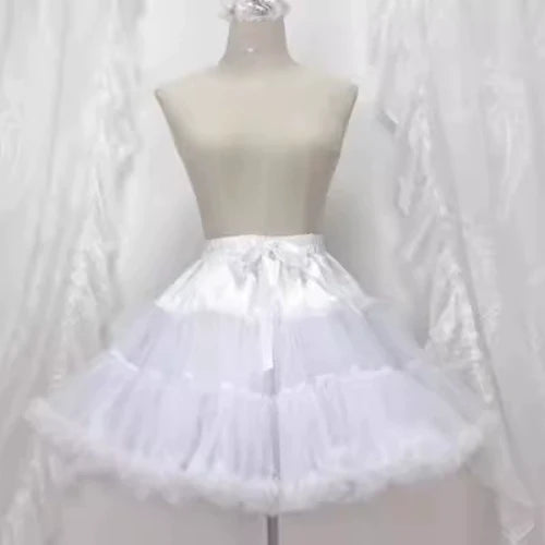 Sweet Layered Cake - Sweet Lolita JSK with Detachable Apron 40cm petticoat Only S