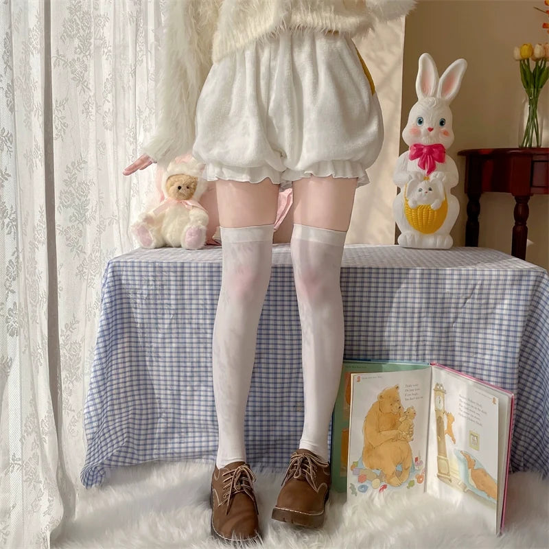 Sugar Girl - Kawaii Winter Lolita Warm Velvet - Bloomers with Corgi Tail Petticoat