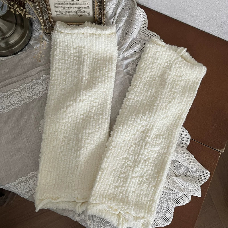 Sock Noble - Cinnamoroll & Teddy - Plush Sock Covers with Wide Stripes and Floppy Ears