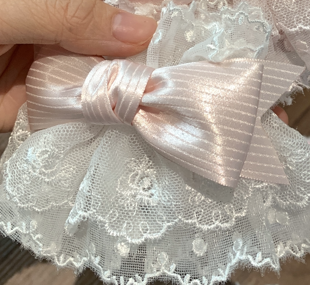 Lolita - Strawberry Angel Cherry Blossom Lace Cuff - Lolita lace
