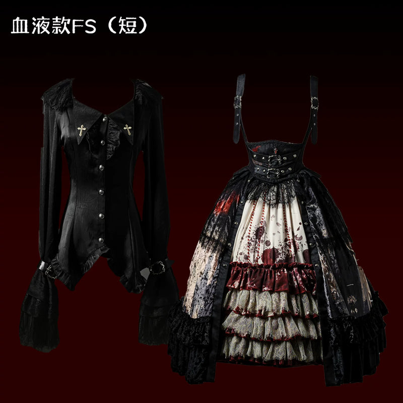 Caged Bird Hotel - Heretic Nun - Gothic JSK Set with Cross Hardware – detail view 15