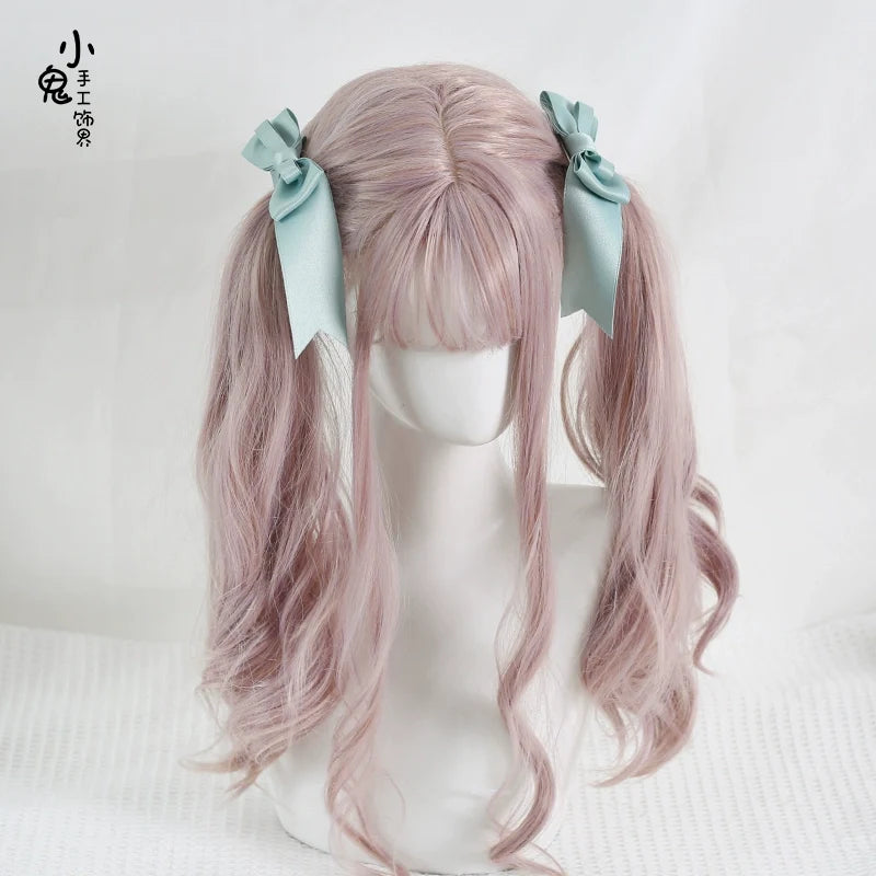 Xiaogui - Kawaii J-fashion Lolita Bow Clip mint green - 1 pair