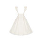 Ivory - Adjustable Flutter Sleeve Apron Only (one size / choose M) / M