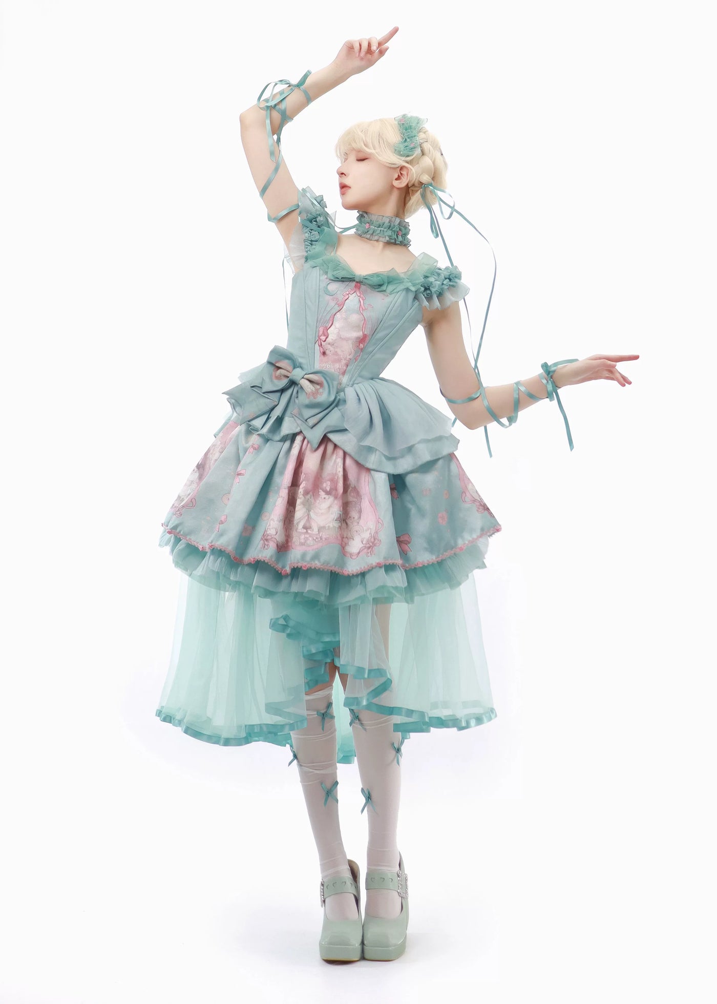 tonight - Lost Dreamland - Dreamcore Ballet Separates with Asymmetrical Vest and Skirt Options