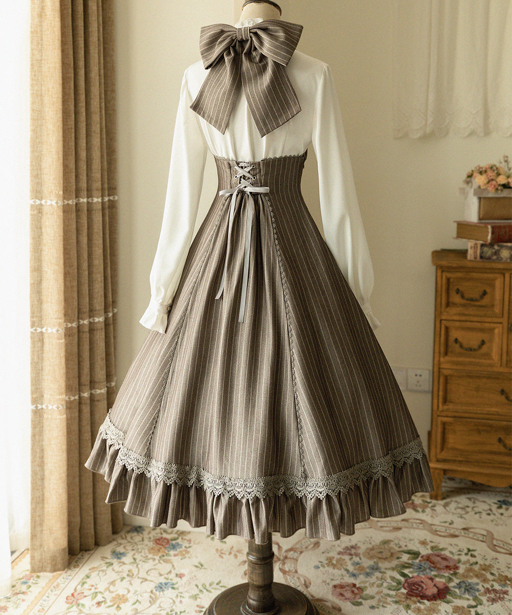 Forest Wardrobe - South of the Forest - Vintage Classic Lolita Halter JSK Dress, French Style Blouse