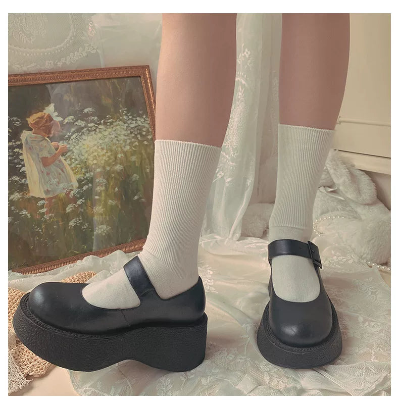 Sock Noble - Classic Academy - Mid-Calf Socks with Vertical Ribbing