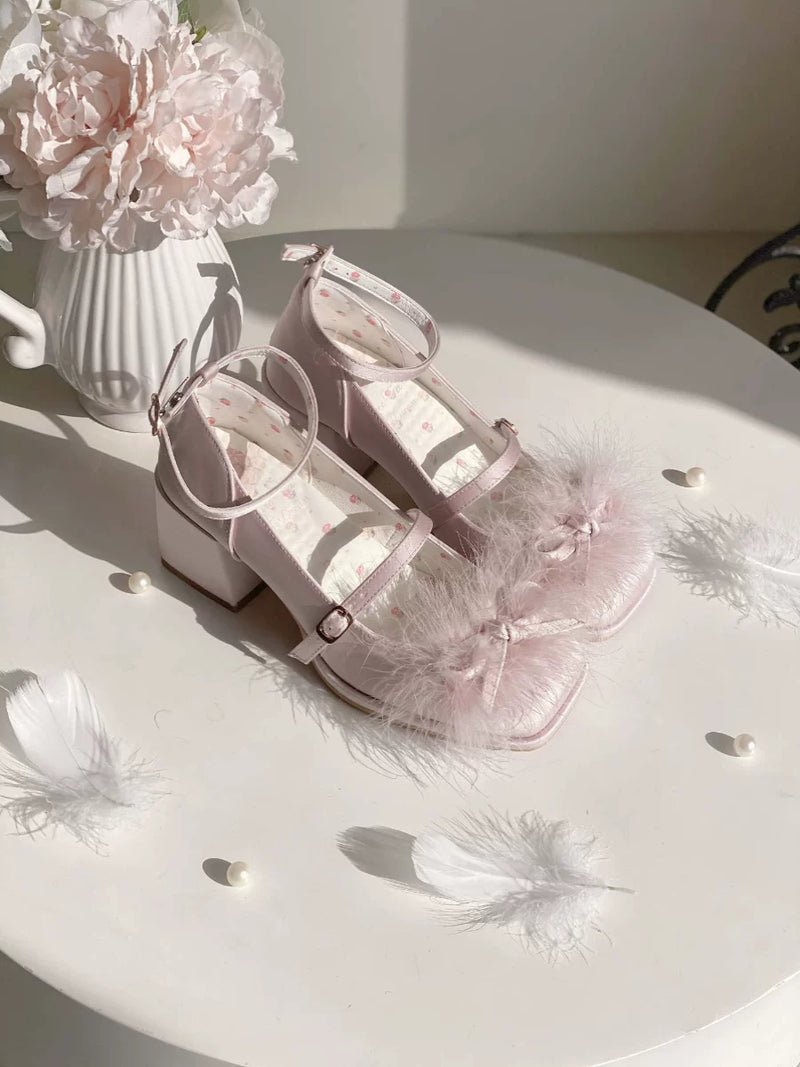 White Tea Dream Swan Overture Shoes