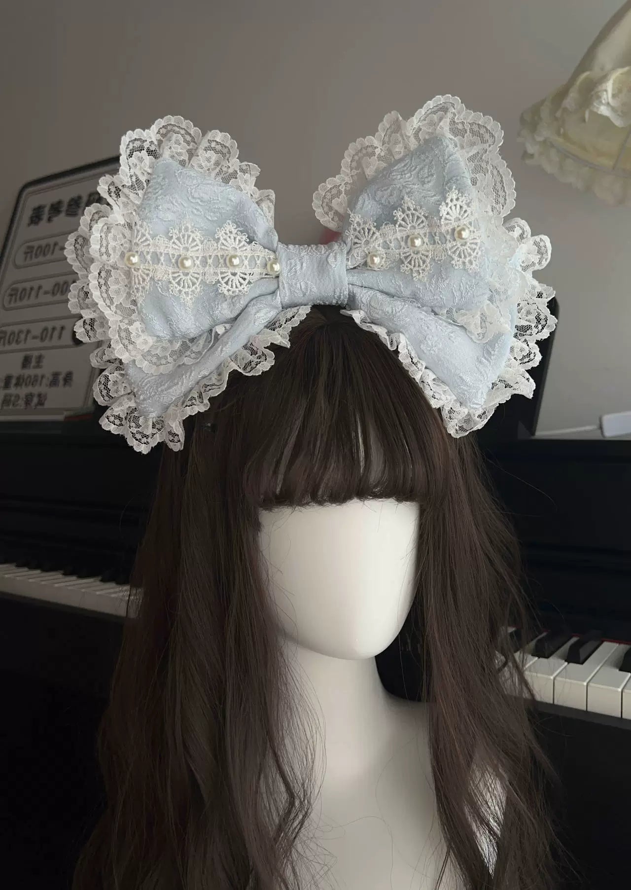 Rose Tale - Sweet Lolita Accessories Summer Trailing Short Sleeves KC One Size White KC