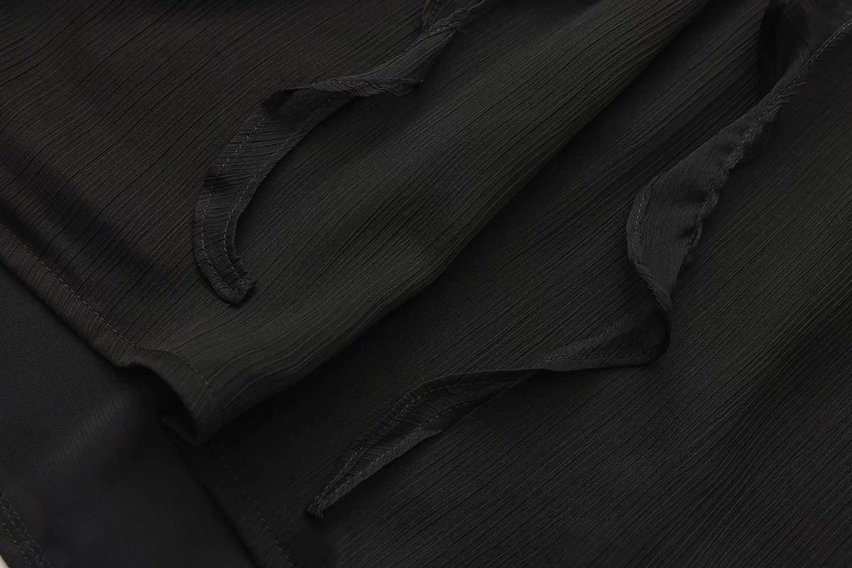 Immortal Thorn - Eternal Treasure Voyage - Ouji Lolita Chiffon Blouse with Ruffles
