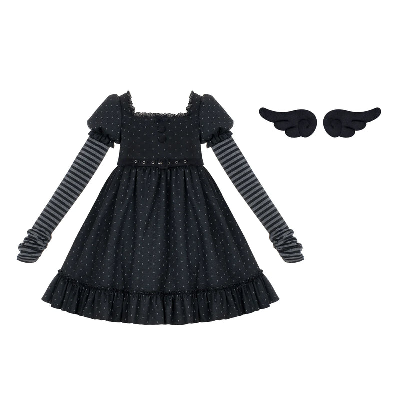With PUJI - YUME - Sweet Lolita OP Dress, Print detail view 10