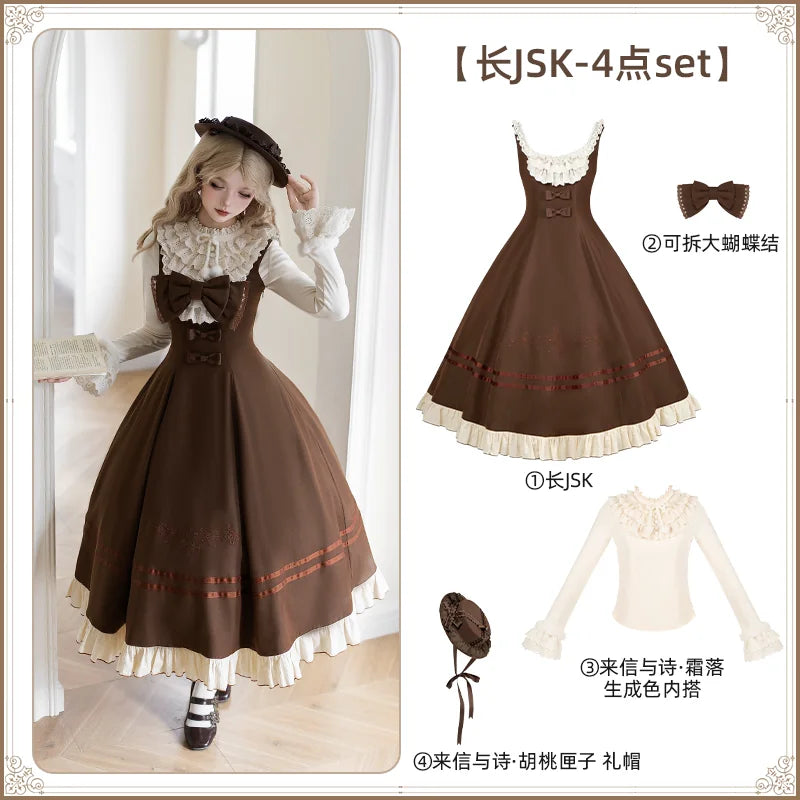With PUJI - Oak Melody - Classic Lolita JSK, Bust Supporting Dress detail view 7