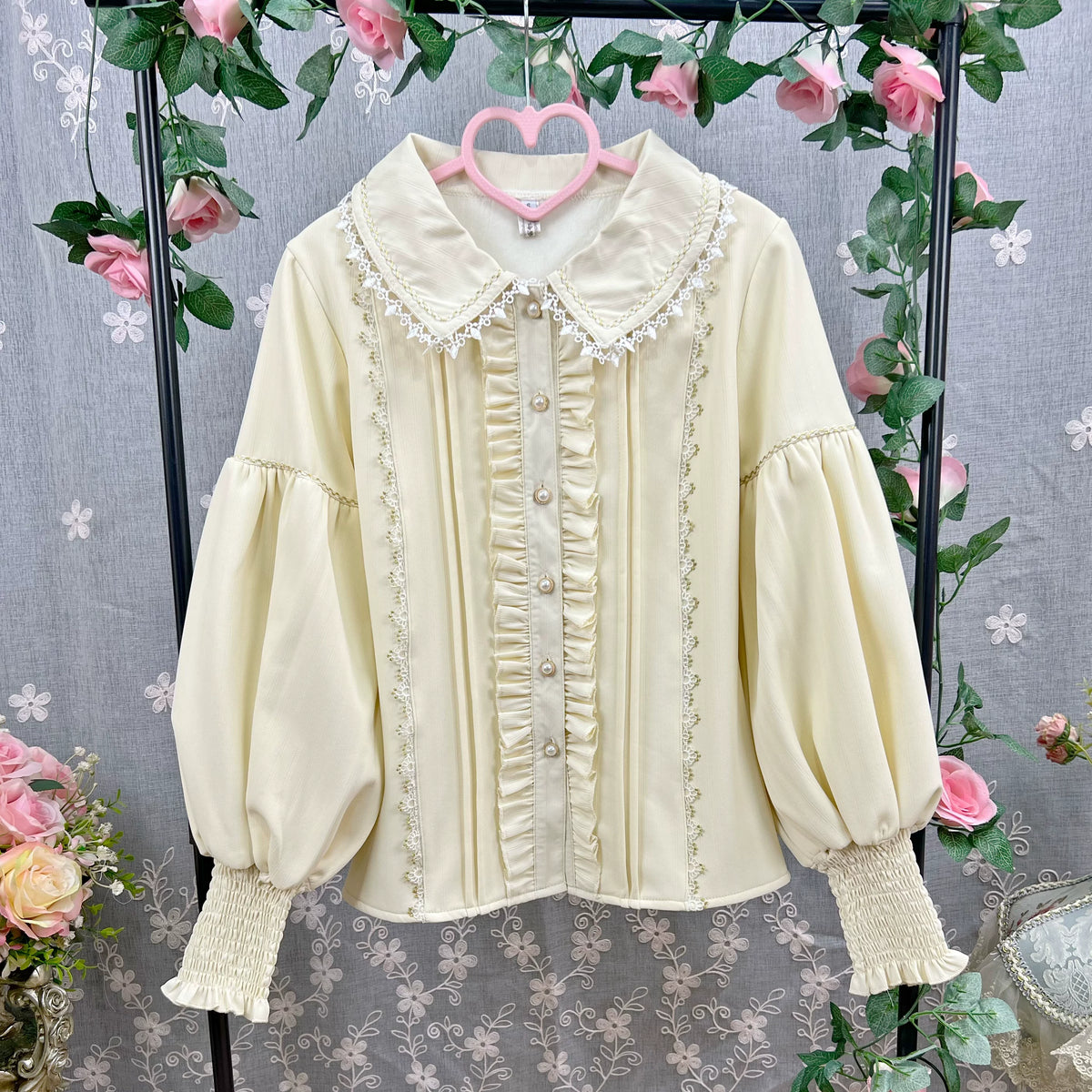 Dimeng Fenshi doll-collar leg-of-mutton sleeve Lolita blouse - view 10
