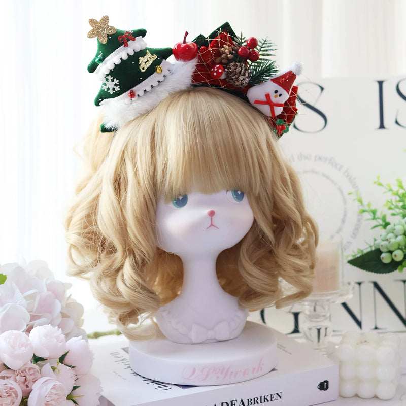 Christmas Light-Up Lolita Headwear & Accessory Options — Christmas Tree Light-Up Headband