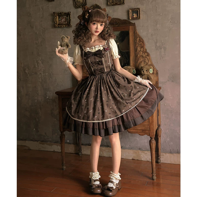 Inmorelli - Moroccan Cocoa - Hot-Air-Balloon OP Dress with Peter Pan Collar