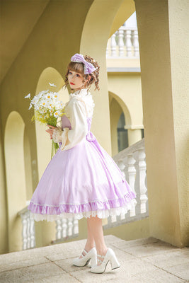 Strawberry Witch - Midsummer Star - Foil Printing Lolita JSK Dress Solid Color