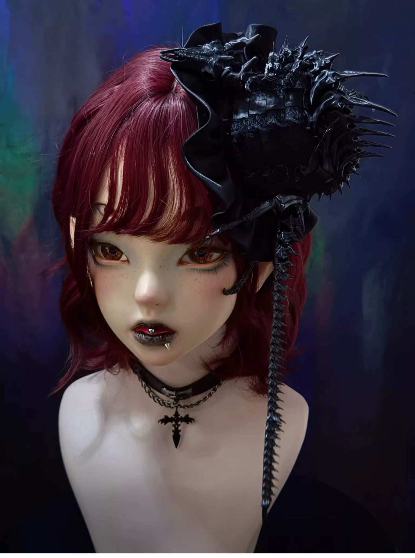 Strange Sugar - Halloween Gothic Lolita Headdress - Eyeball & Skeleton Accent Headwear