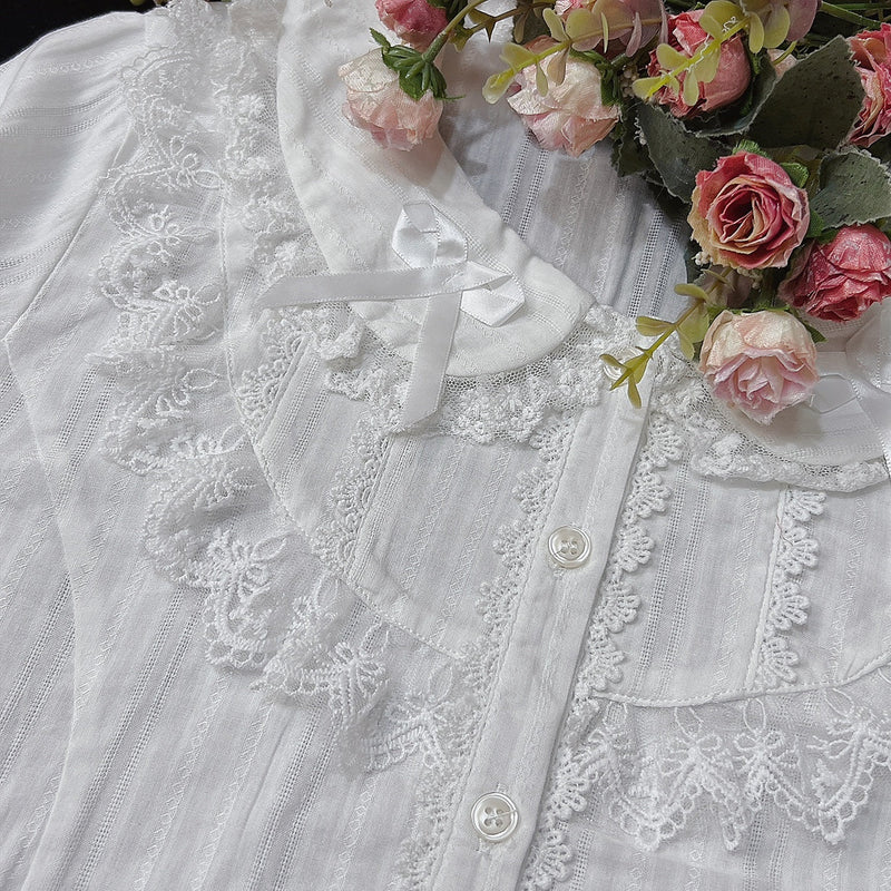 DMFS Lolita - Summer Short Sleeve Cotton Lolita - Blouse Innerwear