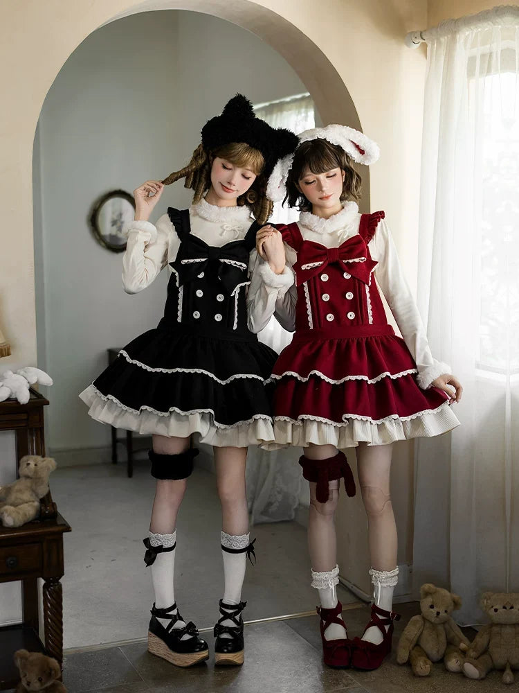 With PUJI - Snowlight of Tokamachi - Kawaii Lolita JSK, Animal Ear Headband