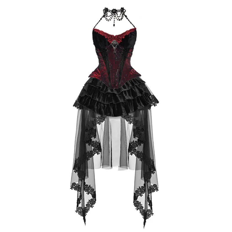 BLOOD SUPPLY: The Duchess Velvet Gothic Three-Piece Outfit, product view 7