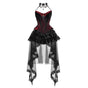 Three-Piece Set: Camisole + Waist Corset + Skirt / S