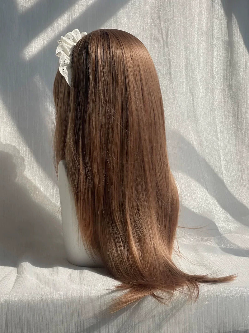 Peninsula Iron Box milk-tea champagne long straight wig - view 4