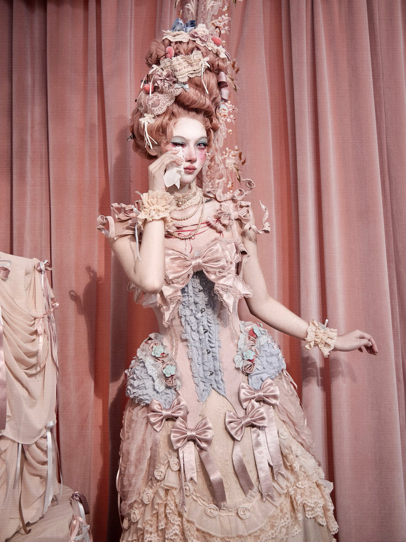 BLOOD SUPPLY: Mousse Rendezvous Strawberry Corset Top and Accessories, product view 5