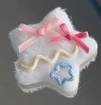 Golden Pikaka - Pastel Star Hair Accessories - Fluffy Star Hair Clip