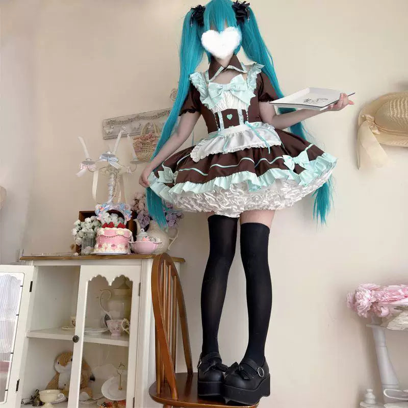 Sweetheart Dream Machine - Sweet Maid - OP Dress Set with a Ruffled Apron