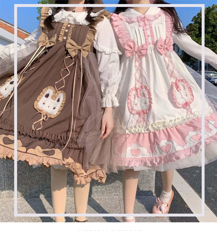 Yueele - Cocoa Bunny Sailor - Plus-Size Lolita Outfit Set - detail view 6