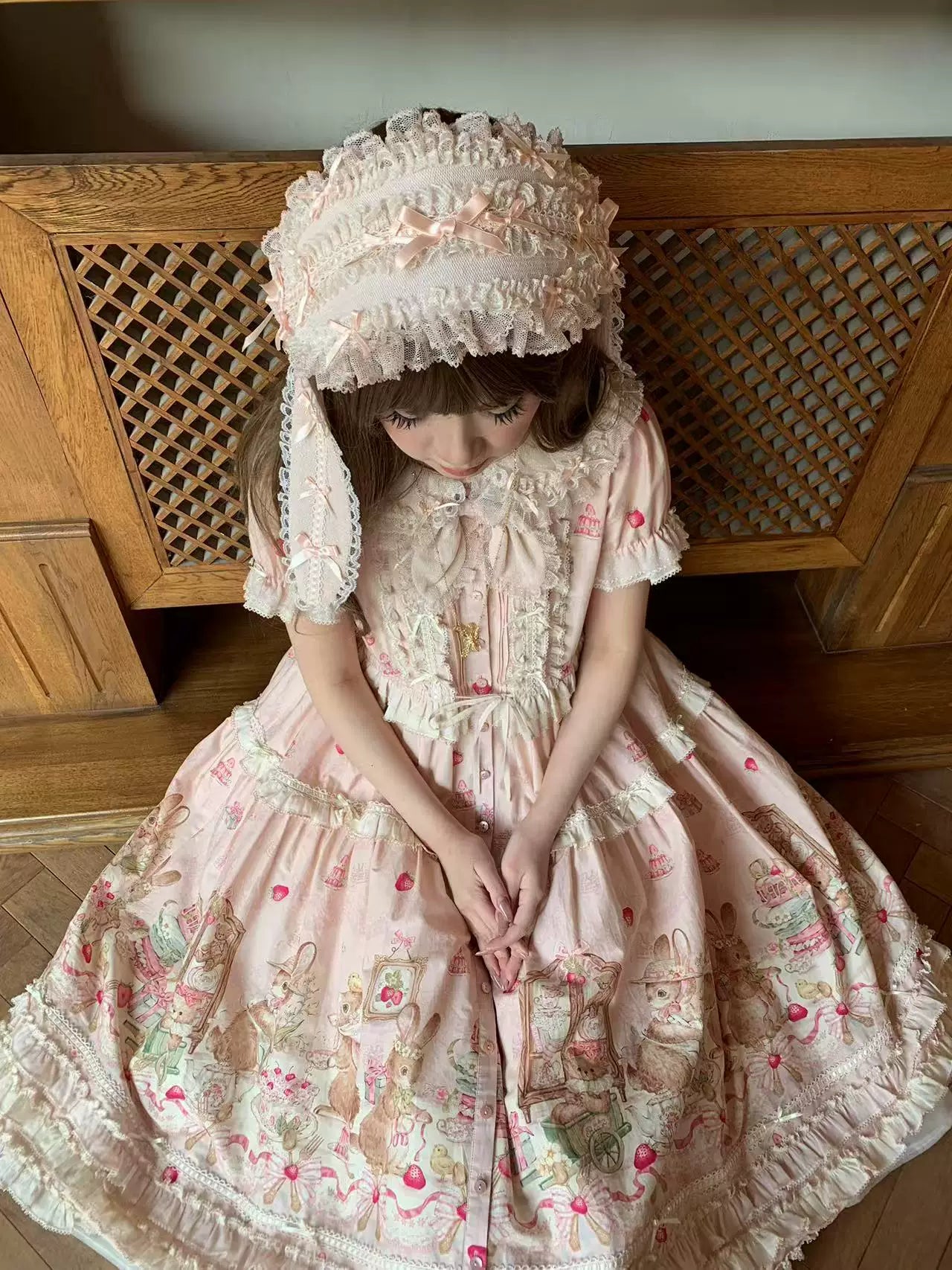 WF - Dessert Rabbit - OP/JSK with Coordinate Pieces and Embroidered Rabbit Motif