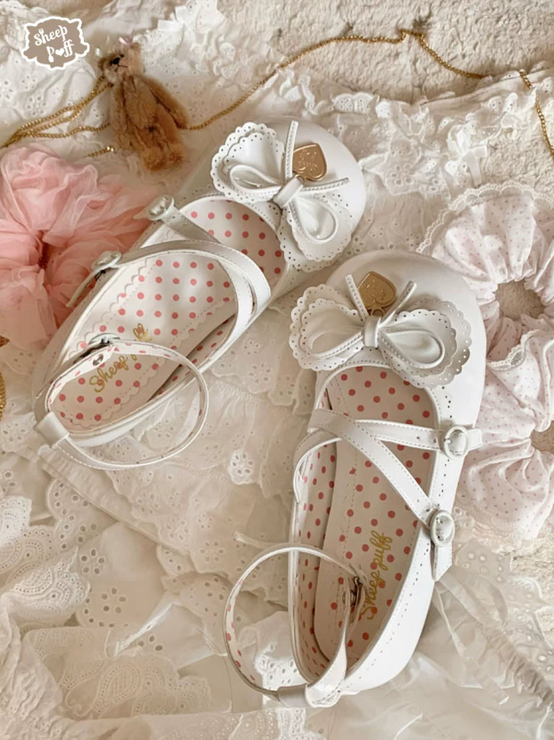 sheeppuff Sweetheart Roll Low-Heel Shoes