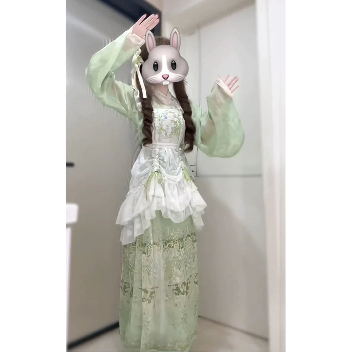 Creamy - Sweet Lolita Han-Yang Eclectic Dress - Green