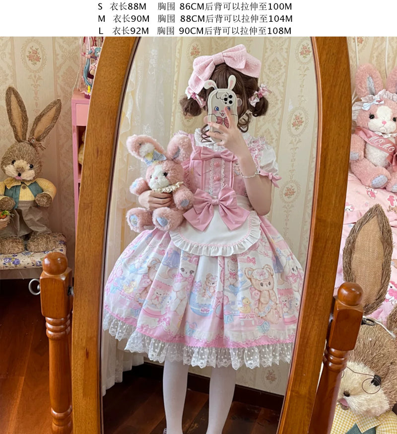 Hanguliang Sweet Bunny Bear JSK Dress