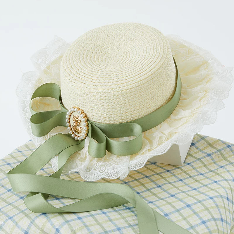 Carol Goddess - Tasha's Garden - Gradual sage green gradient lolita