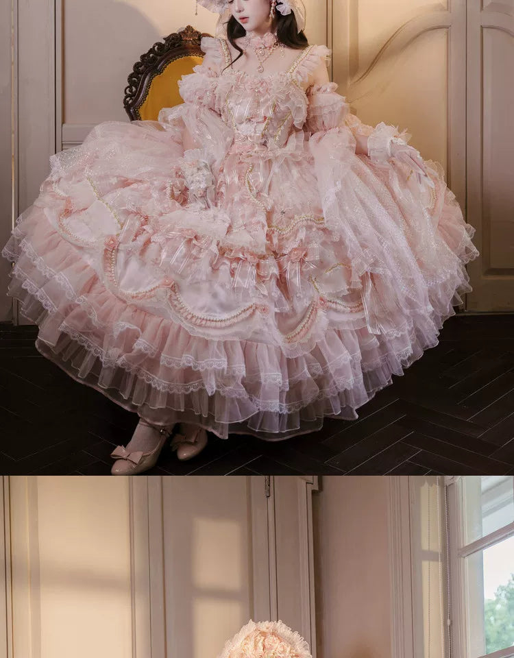 Cat Fairy - Princess on the Run - Misty Pink Lolita JSK