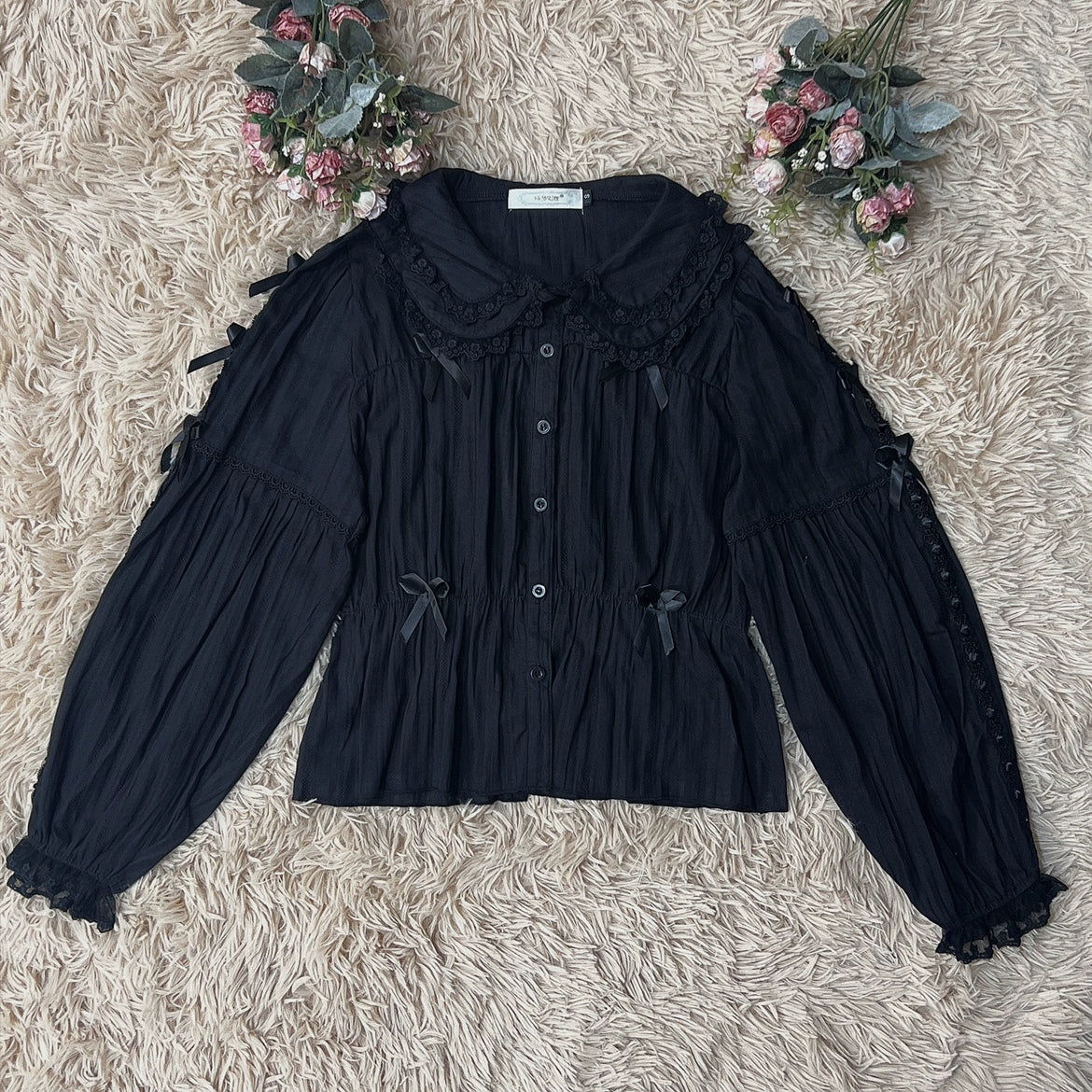 DMFS Lolita - Sweet Lolita Shirt Doll Collar - Blouse High-waisted Innerwear