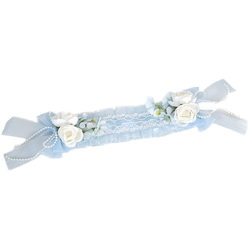 Xiaogui - Elegant Lolita Floral Lace Handmade - Headband Headwear