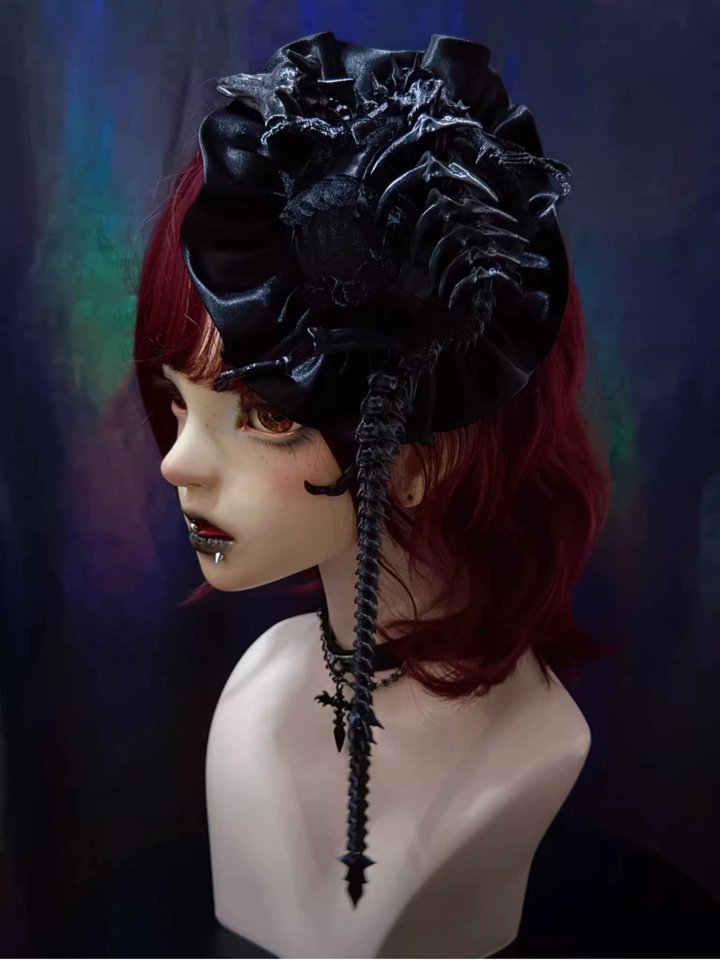 Strange Sugar - Halloween Gothic Lolita Headdress - Eyeball & Skeleton Accent Headwear