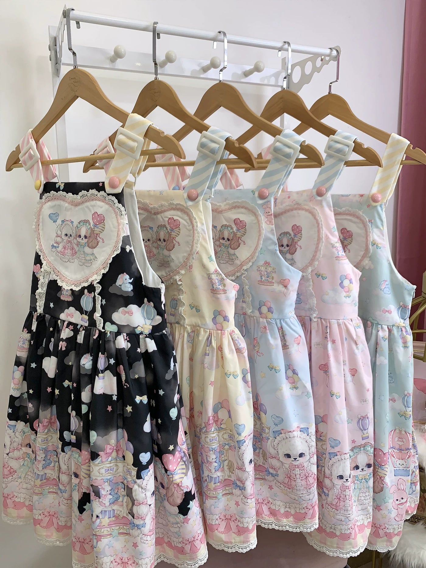 Puppy Paradise - Sweet Printed Pinafore JSK Dress