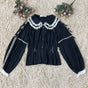 Black with White Lace / S