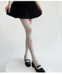 White socks, pink bow / One Size
